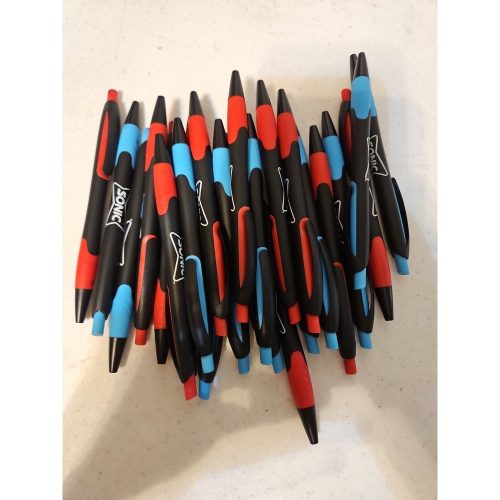 Ink Pens Lot Of 50 Retractable Click Pens Black/red Black/blue Black Ink New
